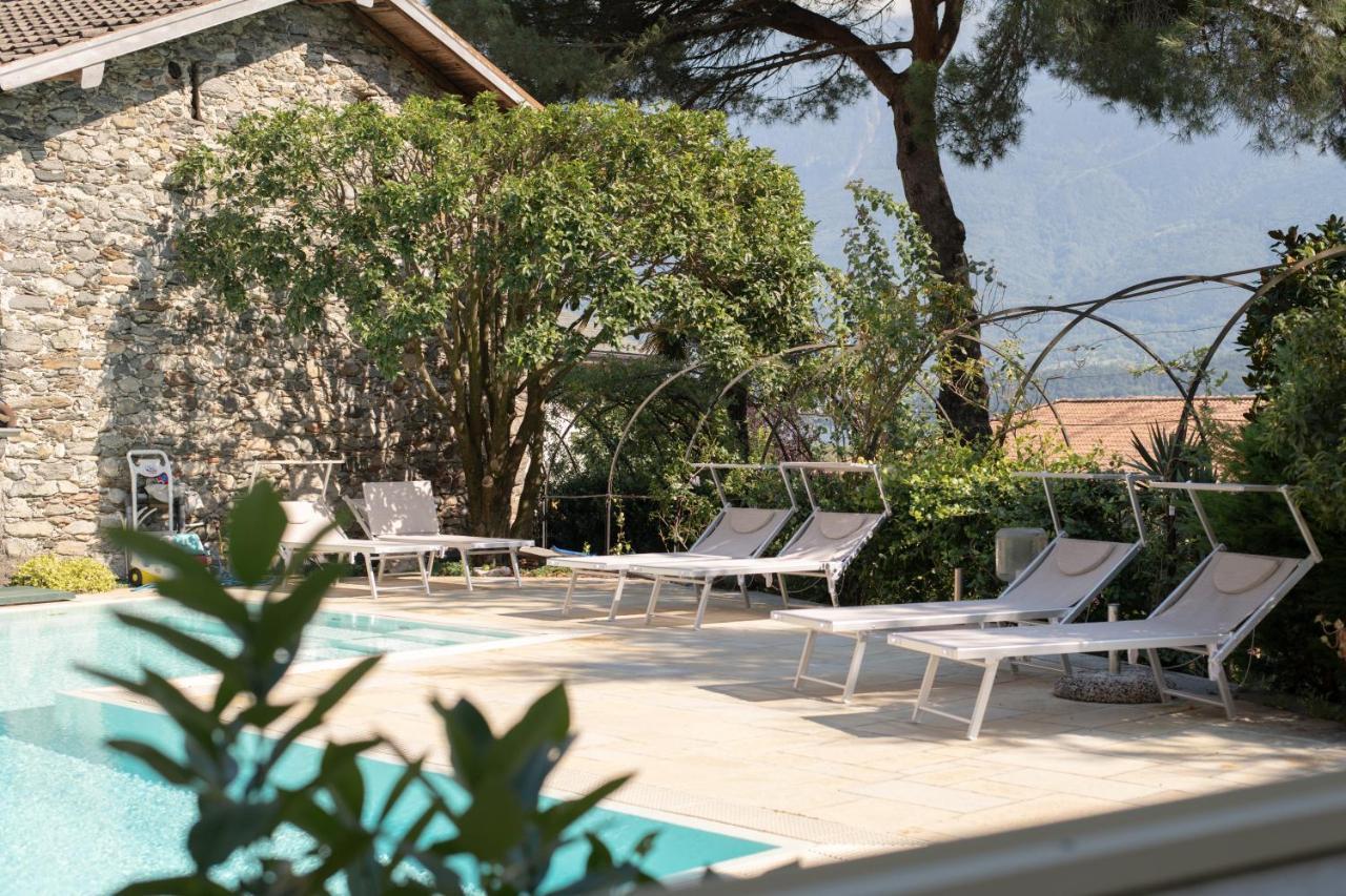 B&B Villa Eden Jacuzzi Pool ドマーゾ エクステリア 写真